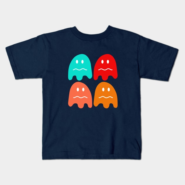 pacman enemy ghost Kids T-Shirt by anto R.Besar